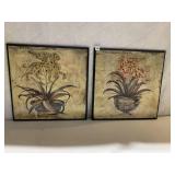 20.5" X 20"" BRANDON SIGNED ON LR PLANTS IN URN