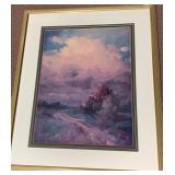 FRAMED AND TRIPLE MATTED 41" X 35" WALL ART FROM