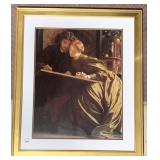 PRINT IN GOLD FRAME W/ LEMONS IN BACKGROUND