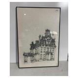FRAMED PRINT 2/50, MC KEE HOUSE, SIGNED BOTTOM