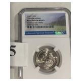 2021 P 25 C- TUSKEGEE AIRMEN MINT ERROR MS 65