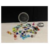 GLASS CANDY WATERFORD HARP PAPER WEIGHT IRELAND,