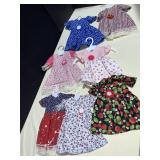 9 HANDMADE DOLL DRESSES