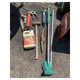 OIL GUNS, TELESCOPIC SCRUBBER/SQUEEGEE, PICKAXE