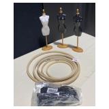 HOOPS, NEW BELT, SM. BARBIE DRESS FORMS