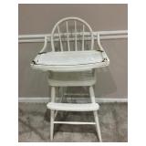 PORCELAIN TRAY WOOD HIGH CHAIR