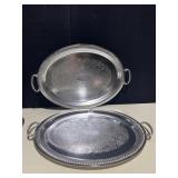 2 CHOME TRAY, WILCOX SILVERPLATE TRAY