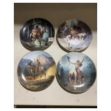 SET OF 4 PLATES TOP GUN FROM THE MYSTIC WARRIORS