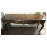 DREXEL SOFA TABLE WITH 3 DRAWERS