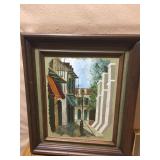OIL ON CANVAS BY FONTAINE, STREET SCENE 27 H X 23
