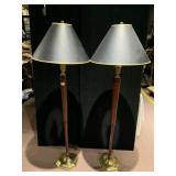 2 MATCHING POLE LAMPS, 62"