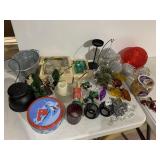 CHRISTMAS BALLS, CANDLES, ASSORTED DÉCOR, ETC.