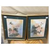 PRINTS HUMMINGBIRDS BY JOHNNY LUNG 21.5 H X 18 W