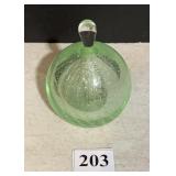 HAND CRAFTED GLASS PERFUME BOTTLE WITH STOPPER