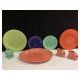 FIESTA GROUP BLUE PLATE HAS CHIP