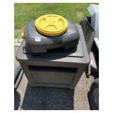 OIL DRAIN CONTAINER AND HOSE REEL BOX