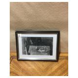 ARTWORK BY REMENICK BLACK & GRAY TABLE 9.5 H X 13