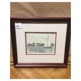 ARTWORK BY MARTIN BARRY "MIDSHIPMEN UNDER SAIL" 9