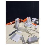 WII SYSTEM WITH CORDS, 6 GAMES ACCESSORIES