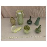 GLAZED VINTAGE POTTERY PIECES