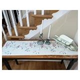 IVY LEAF CANDLE STICKS, WAGON, TABLE RUNNER & JOY