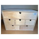 DESK ORGANIZER UNFINISHED WOOD 16" W X 8" X 11" H