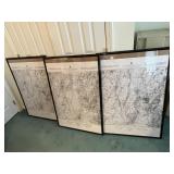 CIVIL WAR BATTLEFIELD OF GETTYSBURG - 28" X 41" 3