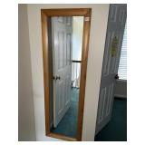 MIRROR 17" X 55" WOOD FRAME