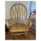 LIGHT WOOD ROCKER ARROW BACK