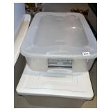 TWO TOTES 39" X 16" X 9" PLUS SMALLER ONE