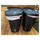 2 TRASH CANS