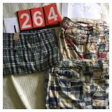 J. CREW 35 SHORTS, HOLLISTER 36 SHORTS