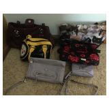 PURSES INC STEELER, LADY BUG, ETC.