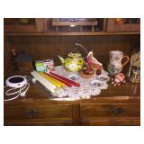 TEA POT, COFFEE GRINDER, ETC.