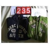 ABERCROMBIE XXL SWEATSHIRT ZIP FRONT
