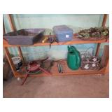 WREATH, TREE STAND, WATERING CAN, ETC.