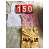ABERCROMBIE & FITCH T-SHIRTS, XL