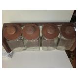4 PIECE CANISTER SET