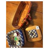 LONGABERGER BASKET & SEWING BASKET