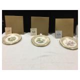 LENOX BIRD PLATES SET OF 3