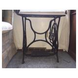 SEWING MACHINE BASE, WROUGHT IRON