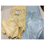 MARLENE TABLECLOTH DAMASK 64 X 84, YELLOW 8