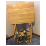 TRAY TABLES SET OF 2, 2 CATS