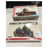 GERMAN MODELS, TYPE 97 "CHI-HA", SIDE CAR BMW/75