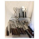 KNIVES, "WE ARE BLESSED" BOONTON WARE PLATTER,