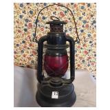 EMBURY MFG. CO. - RED GLOBE LANTERN