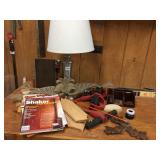 LAMP, CLOCK PARTS, ETC