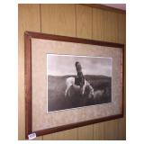 PRINT PERSON ON HORSE BACK .