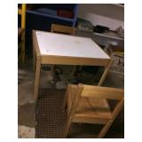 CHILDS TABLE SET AND 2 CHAIRS