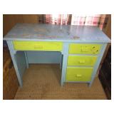 PAINTED DESK 30" H X 42" W X 17.5" D